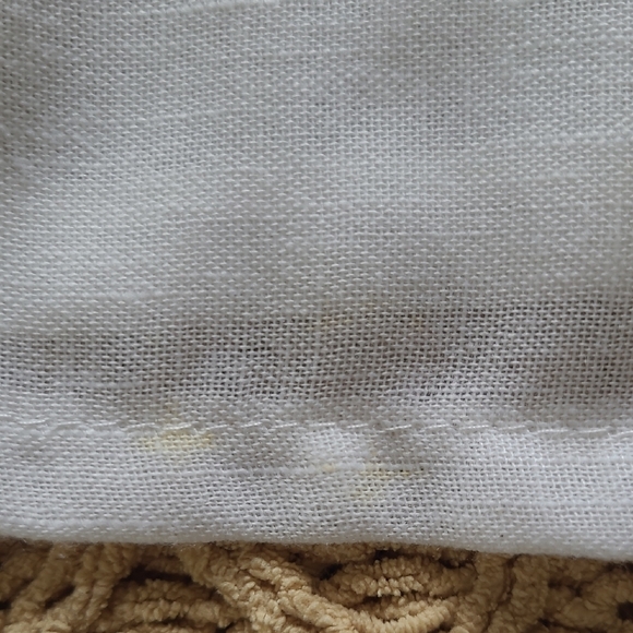 Made In Italy Linen-Blend Boho Print Blouse - See Measurements - Picture 9 of 9